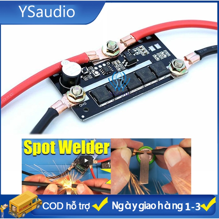 【Việt Nam gửi】TỰ LÀM máy hàn pin di động tại chỗ lưu trữ máy hàn bảng mạch PCB Thiết bị hàn cho 18650 26650 32650 12V