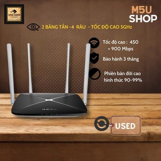 Bộ phát wifi tplink / mecury 4 râu xuyên tường, băng tần kép, ac1200 cực khỏe