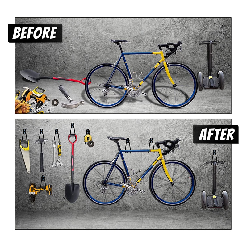 Set 6 Móc Treo Đồ Gắn Tường Bằng Thép Chịu Được Sức Nặng