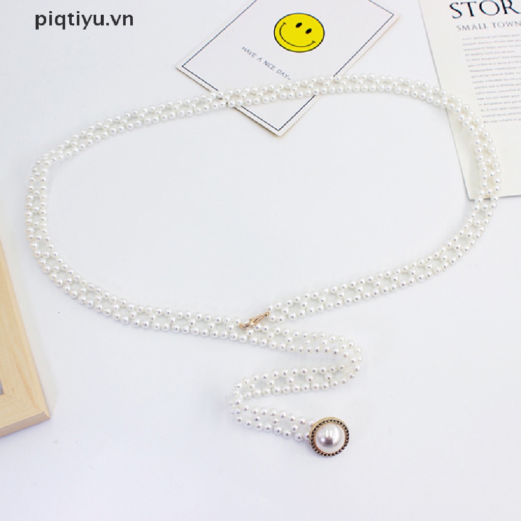 Thắt Lưng Chuỗi Hạt Ngọc Trai Nhân Tạo Bằng Nhựa PP Thời Trang Cho Nữ