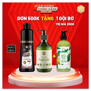 Dầu Gội Phủ Bạc Cà Phê Đen và Dầu Gội Ngải Cứu Mộc Nhu, sạch Gàu Ngứa, Phủ Bạc Sau 5 Phút Gội Tại Nhà,Mua 2 Tặng 2