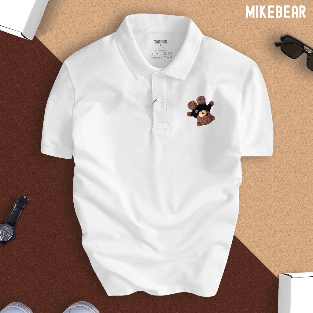 Áo Polo nam nữ Gấu Teddy MIKEBEAR cổ bẻ vải xịn fullbox, trẻ trung, thanh lịch