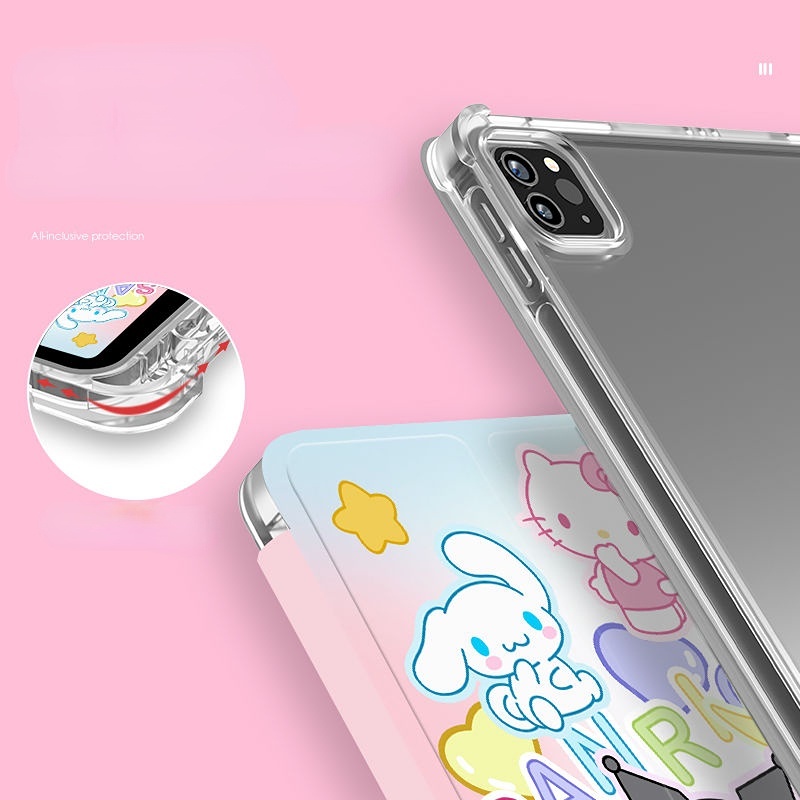 Sanrio Ốp Máy Tính Bảng pc Có Ngăn Đựng Bút Cho ipad gen8 gen9 gen10 air5 air4 air1 / 2 Mini 4 5 ipad pro 2021