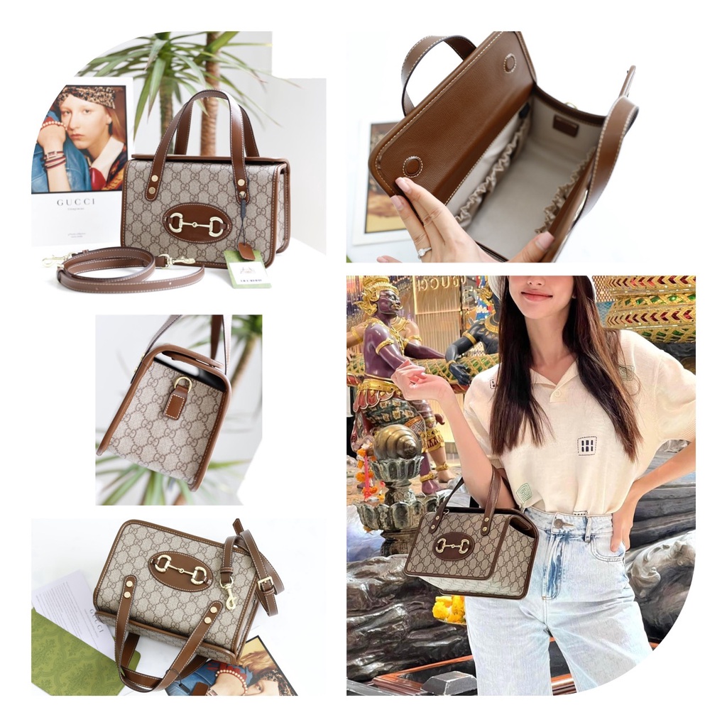 Túi hót bít top handle hoa hậu Thùy Tiên  Hàng spsl fullbox nam châm nguyên seal kích thước: 23x14cm