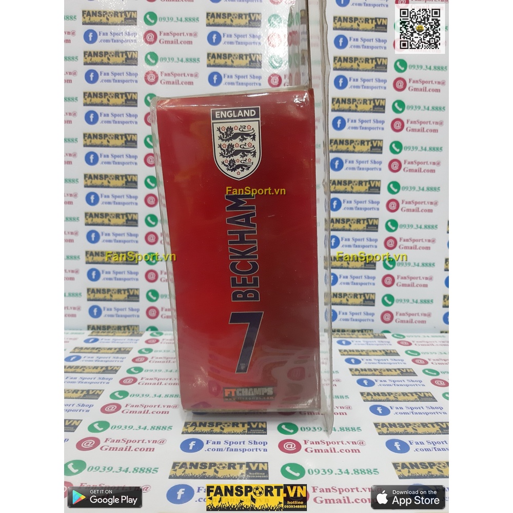 Tượng cầu thủ bóng đá David Beckham 7 England 2005 2006 2007 home white FT Champs 4-4-2