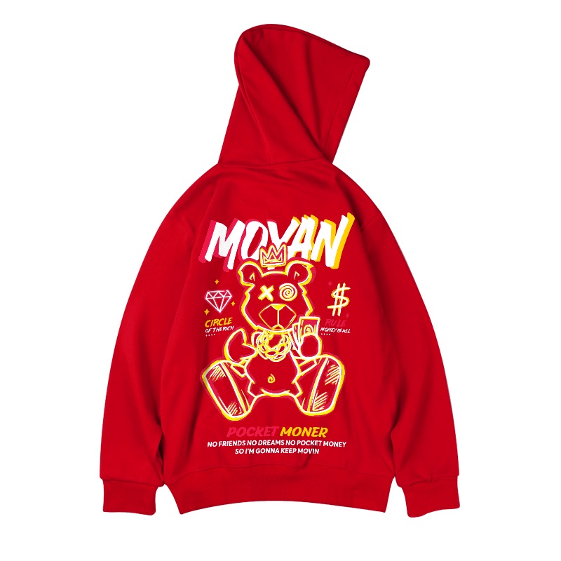 Áo Khoác Hoodie Dáng Rộng Plus Size Thời Trang Đường Phố Dành Cho Nam Fru304