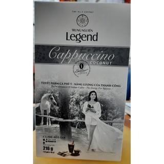 [Chính hãng] Cà phê Cappuccino hương Coconut - Hộp 12 gói - Cà phê hòa tan Trung Nguyên