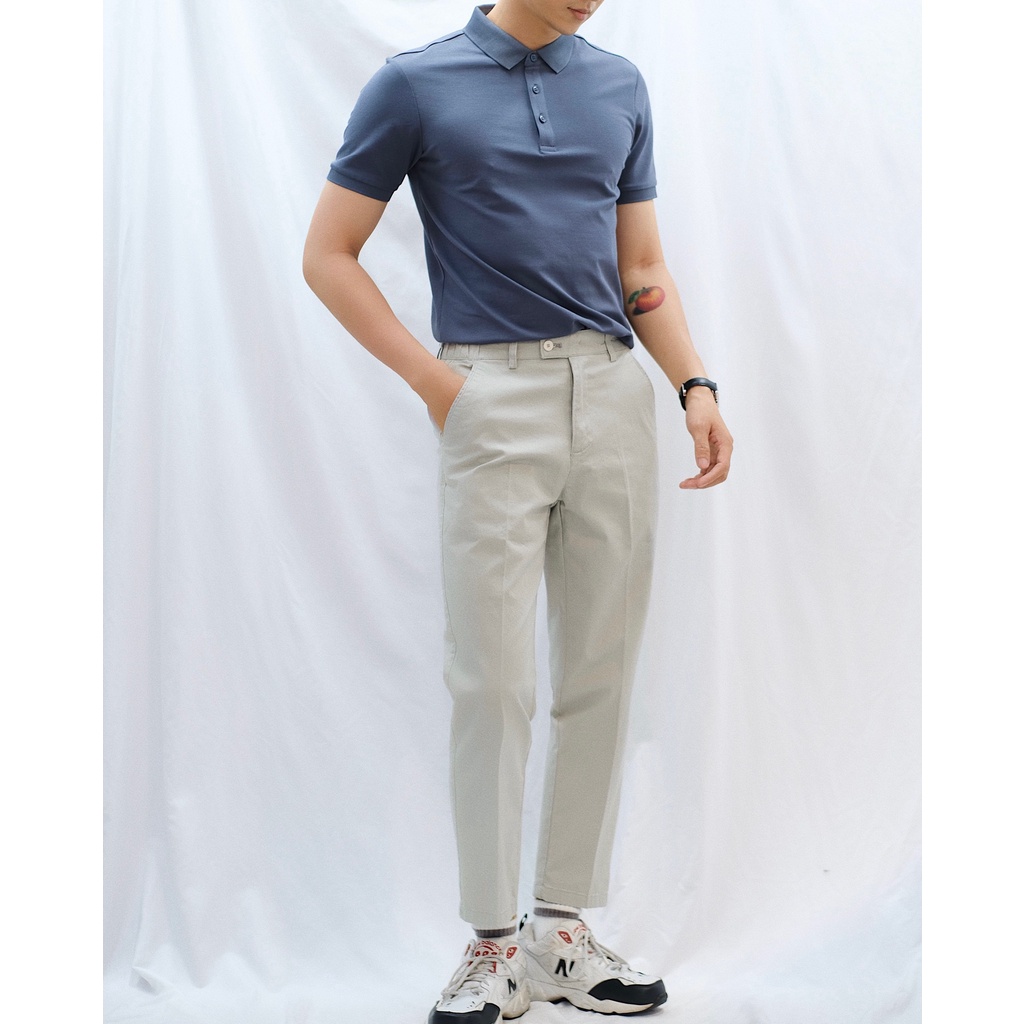 ÁO POLO A350 XANH XÁM