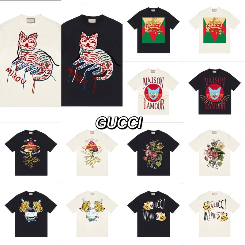 Tee Gu.cci form rộng - Áo thun Gu.cci Unisex - Áo cộc Gu.cci hoạ tiết - tee Gu.cci in