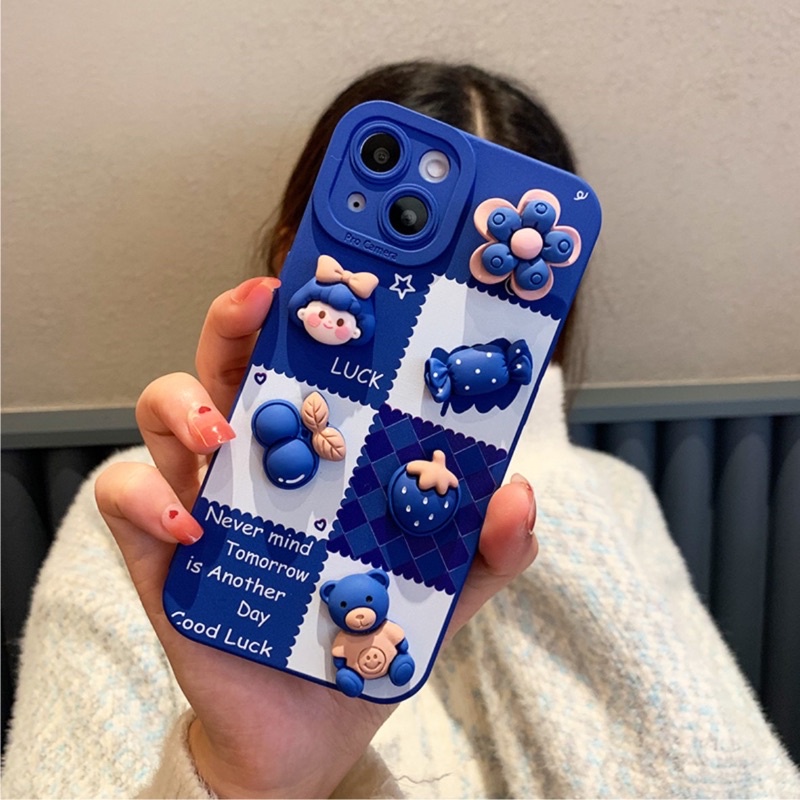 Ốp Lưng Basic Camera Nổi - Mẫu Good Luck Candy - Gắn Phụ Kiện Xoay 3D