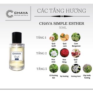 Nước hoa Pháp Chava Esther 50ml dành cho nữ
