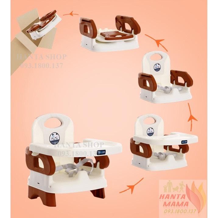Ghế ăn dặm cho bé gấp gọn, ghế tập ăn cho bé 2 trong 1 có kèm thêm chân sắt