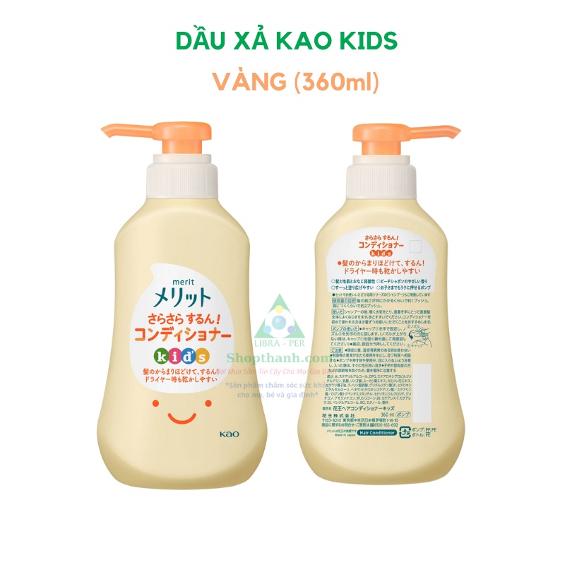 Dầu gội, dầu xả Kao Kids Nhật Bản Cho Trẻ Em