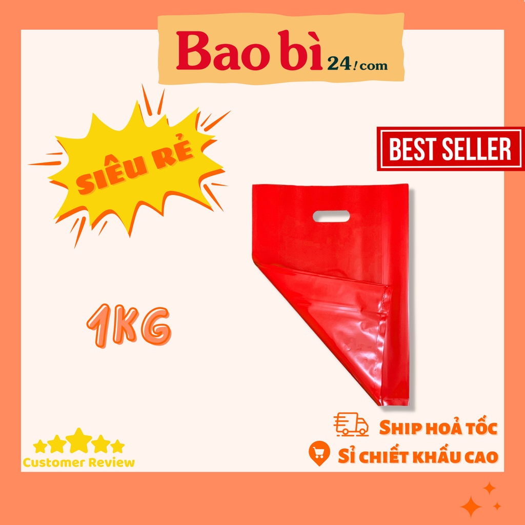 Túi nilon đỏ - Túi HD Đỏ - Túi Gói Hàng