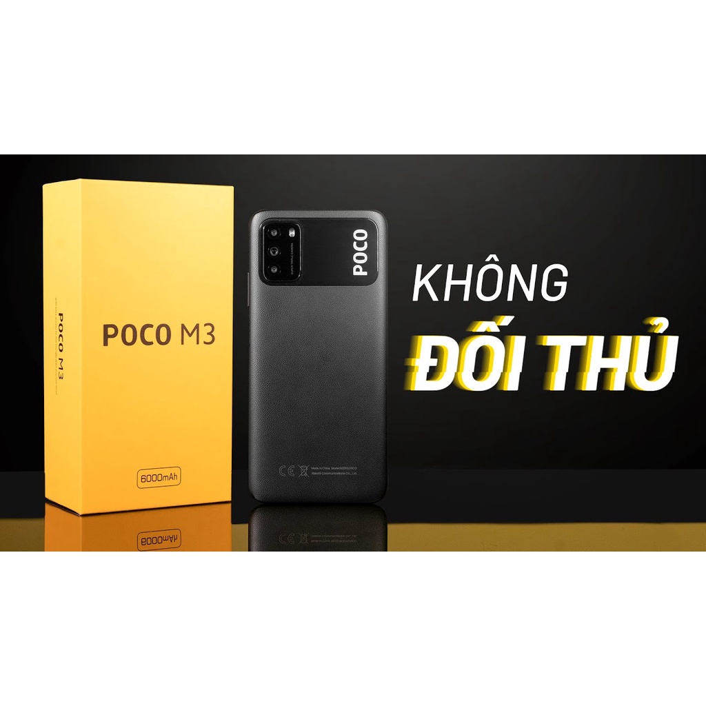 Điện thoại Xiaomi POCO M3 bộ nhớ 64GB/128GB, màn hình Full HD, pin 6000 mAh, bảo hành 12 tháng lỗi 1 đổi 1 | BigBuy360 - bigbuy360.vn