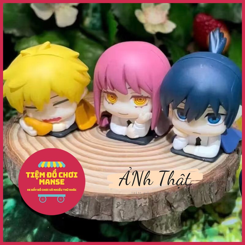 Mô hình Chainsaw Man Thợ săn qủy nhân vật Denji Power dễ thương quà tặng sưu tầm trang trí