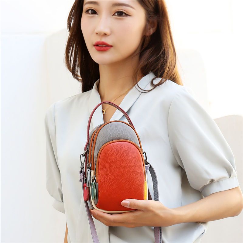 Túi Đeo Chéo Bằng Da Thật Thời Trang Sành Điệu Cho Nữ