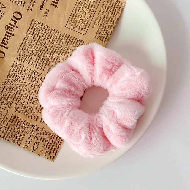 Dây buộc tóc vải lông mềm mại phong cách Hàn Quốc dễ thương cho nữ - Thỏ Beauty