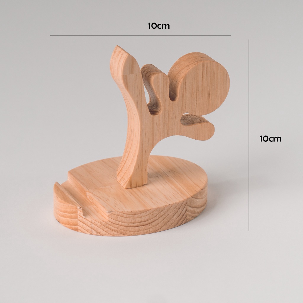 Đế điện thoại Ninja1- Gỗ thông tự nhiên