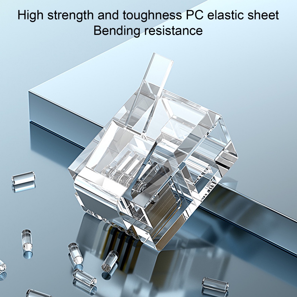 Set 100 đầu nối dây cáp mô đun LENOVO RJ11 6P4C thích hợp cho máy Fax