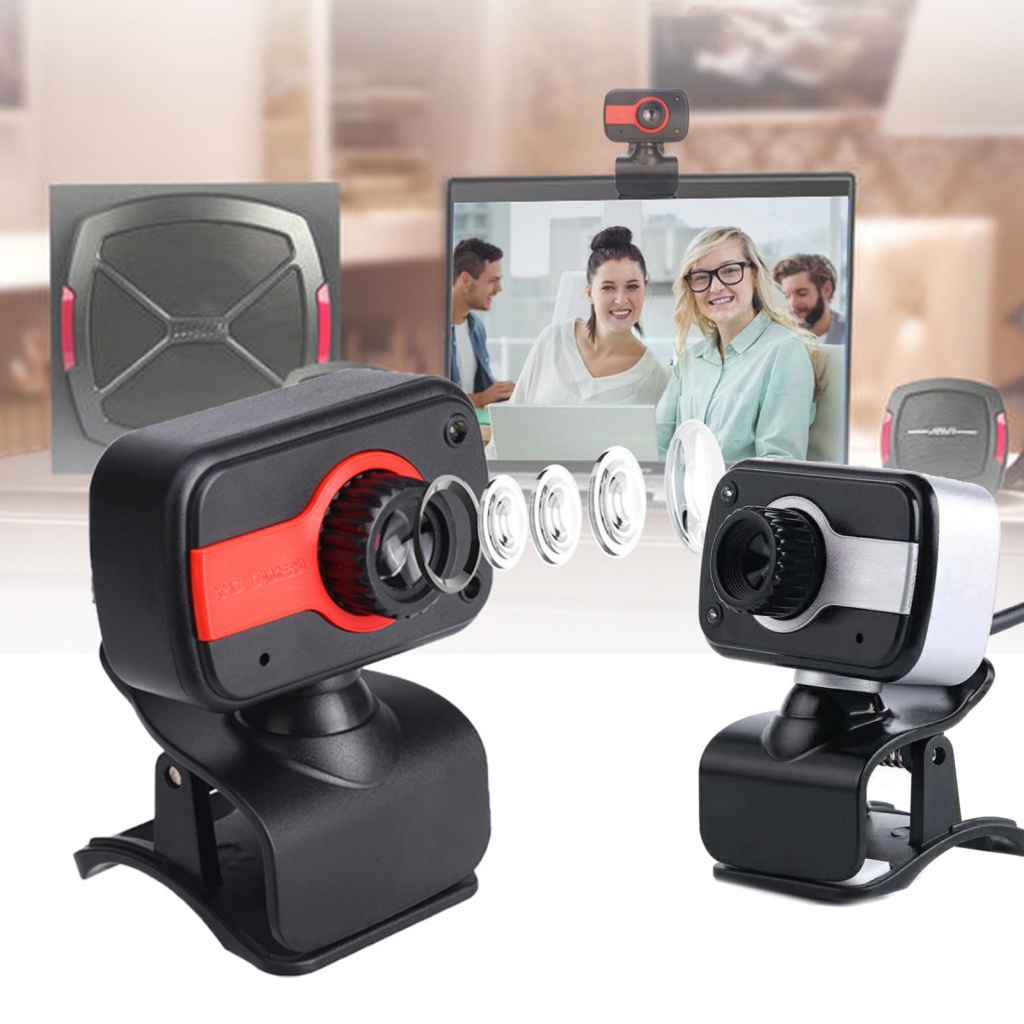 Webcam mini 1080P LENOVO hình hoa hướng dương kèm micro tiện dụng cho máy tính