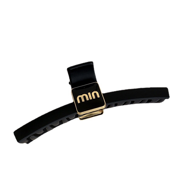 Kẹp Tóc Hình Cá Mập Màu Đen Nhám Thời Trang Mùa Hè