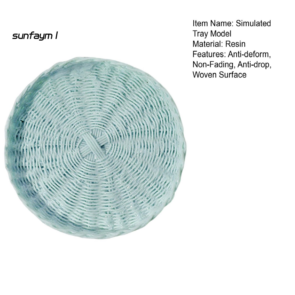 Sunfa Khay Đựng Bánh Mì Trái Cây Đồ Chơi Thu Nhỏ Không Phai Màu Cho Nhà Búp Bê