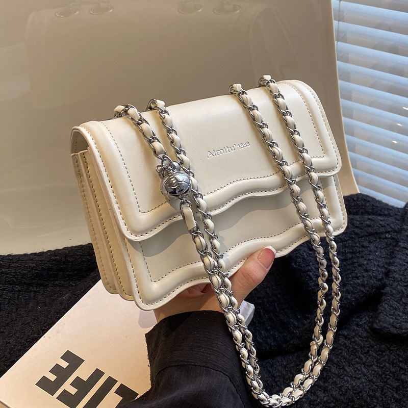 Túi Đeo Chéo Màu Trơn Phong Cách Thời Trang Đơn Giản Cho Nữ