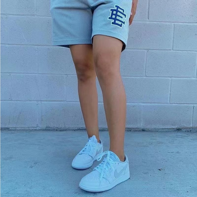 Eric Emanuel EE Quần Short Thể Thao Phối Lưới Thoáng Khí Phong Cách NEW YORK CITY SKYLINE 2023 Cho Nam