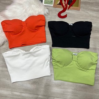 Áo croptop đan dây có mút ngực chất đẹp