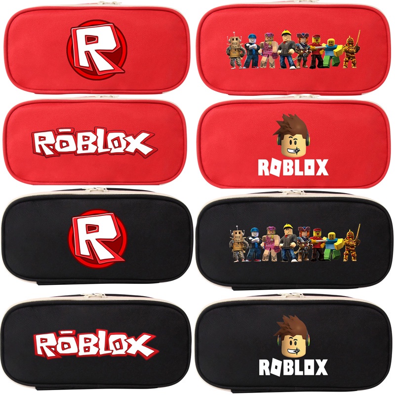 Roblox Túi Vải canvas Đựng Bút Chì In Hình Trò Chơi ROBLOX Phối Khóa Kéo Cho Học Sinh