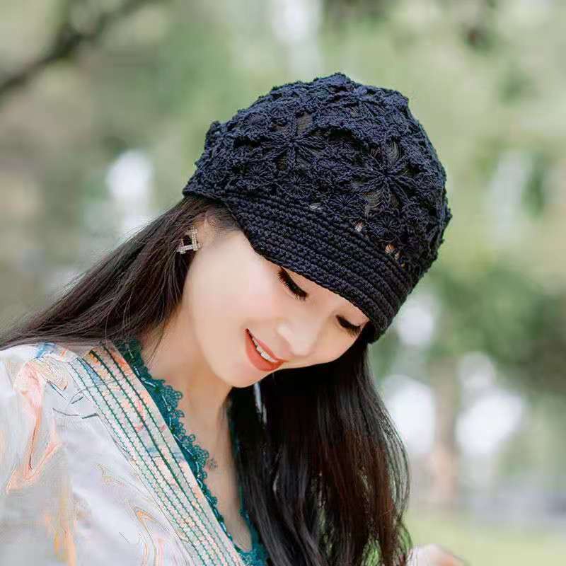 Mũ Rộng Vành Cotton Thoáng Khí Phong Cách Nhật Bản Thời Trang Xuân Thu Hàng Mới 2021