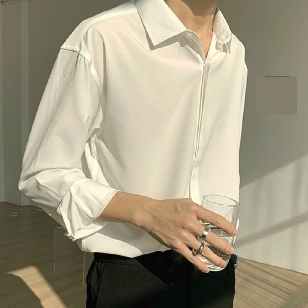 Áo sơ mi nam trắng form rộng Unisex Hàn Quốc trẻ trung CALAA FASHION AS03