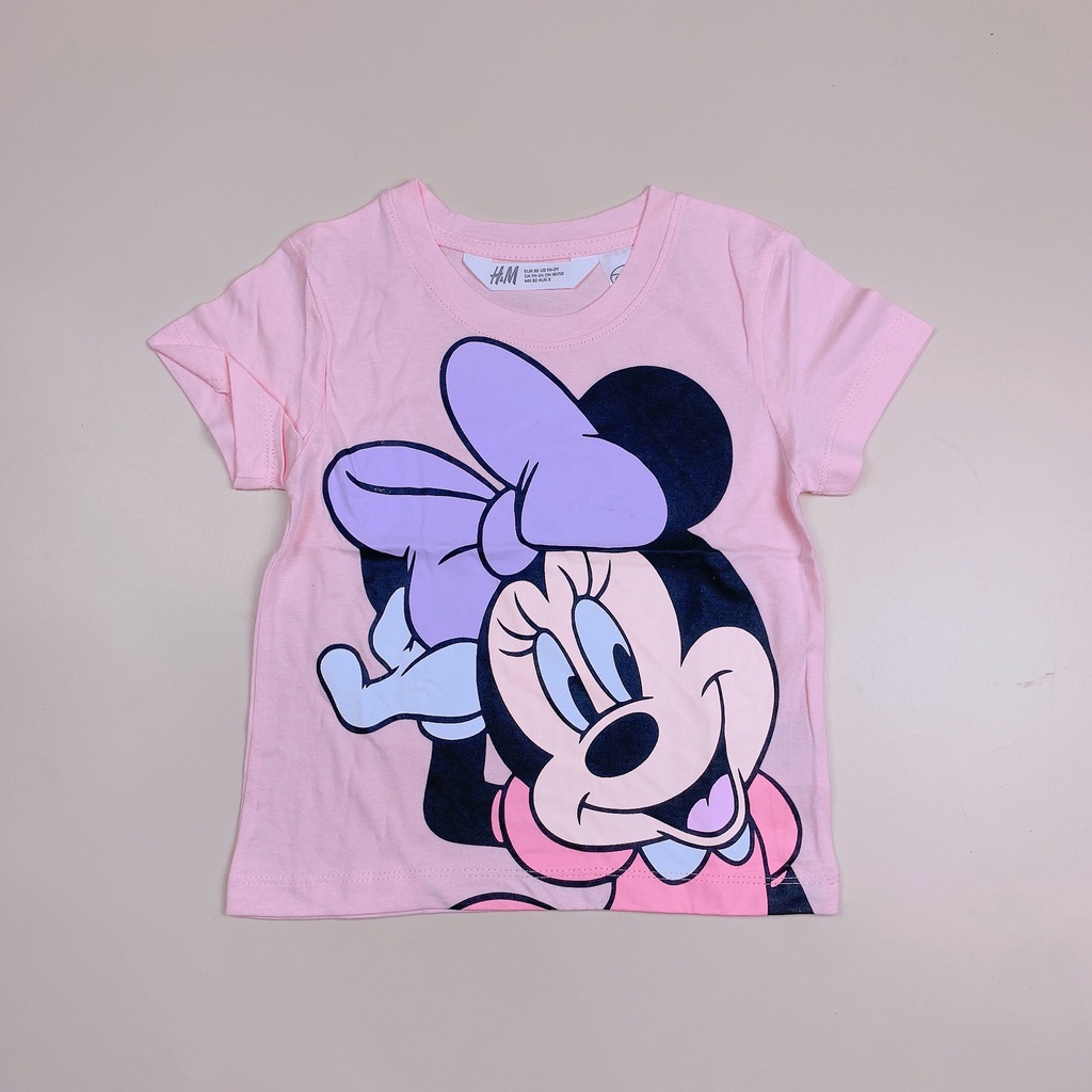 Áo cotton HM hoạt hình nhiều mẫu BG size 2-10y - Bảng màu 1