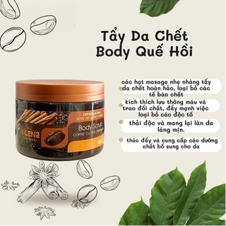 Tẩy da chết body Quế hồi Nga - Tẩy da chết Quế hồi Bilena 380gr chống lão hóa da