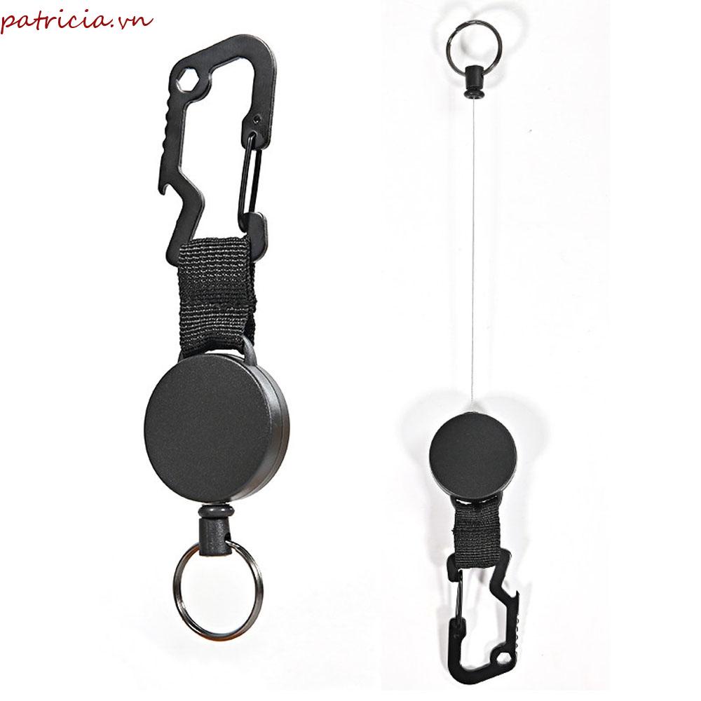 Móc Khóa Dây Rút Bằng Kim Loại Có Thể Thu Gọn