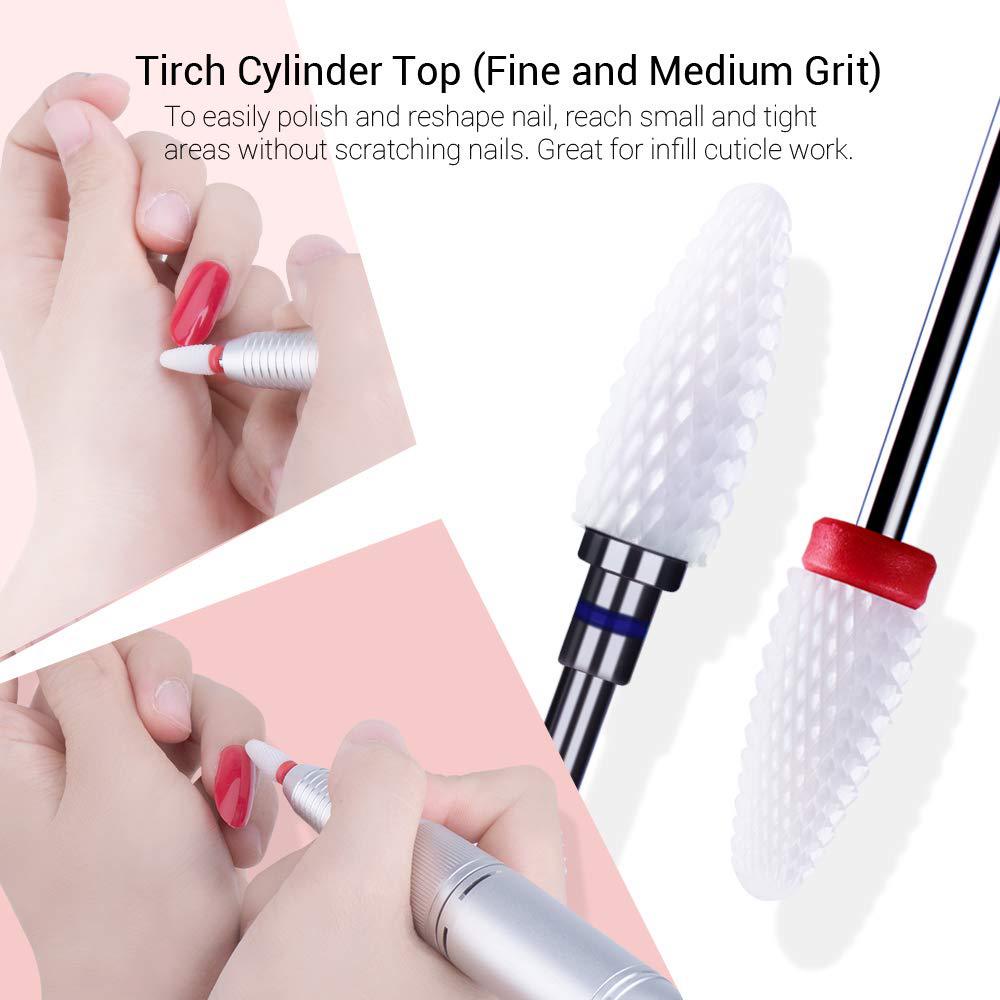 Bộ 5 Đầu Mài Móng Tay Bằng Gốm Sứ  đầu mài nail