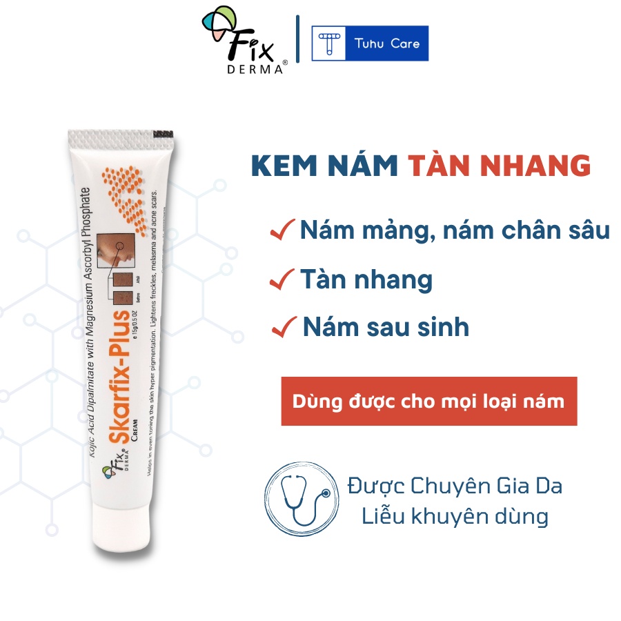 Kem Nám Tàn Nhang Skarfix Tx Plus 15g - Giúp Da Trắng Sáng Đều Màu