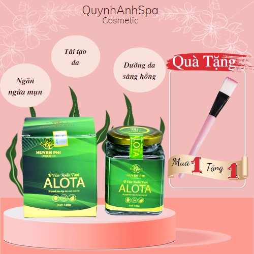 Ủ tảo xoắn tươi Alota ủ trắng da, dưỡng ẩm, giúp da mịn màng Huyen Phi quynhanhspa20