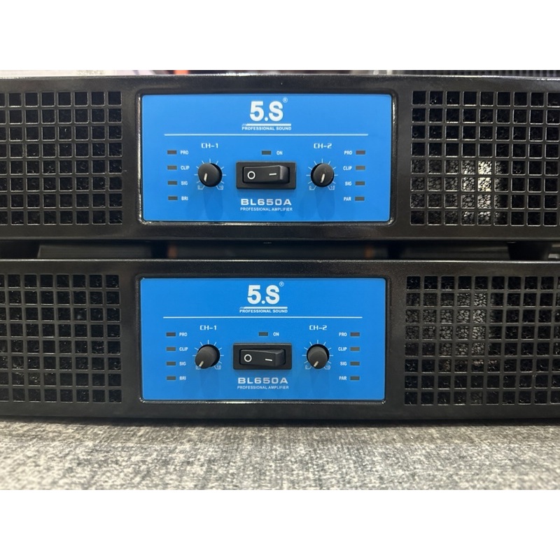 Main công suất 2 kênh 5S BL-650A, hàng bãi đẹp
