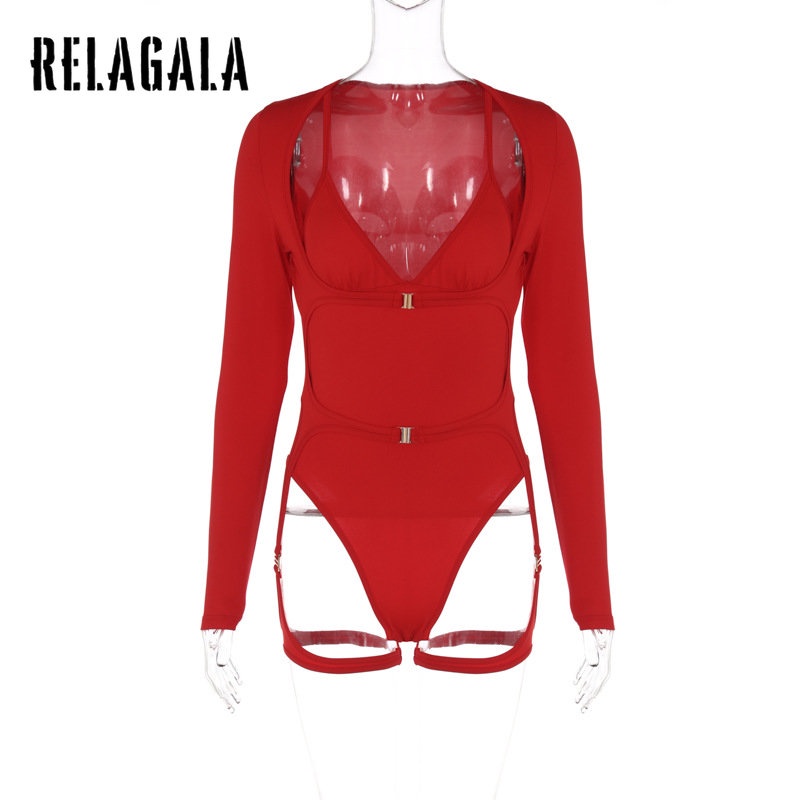 [Mã TOPMAY giảm đến 25k đơn 150k] Áo liền quần Tay Dài Màu Trơn Thời Trang 2023 Quyến Rũ Cho Nữ | BigBuy360 - bigbuy360.vn