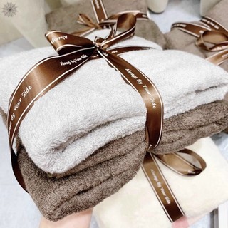 Set 2 khăn tắm Muji xuất dư khổ lớn 60x120cm chất bông mềm siêu thấm hút - thaididj