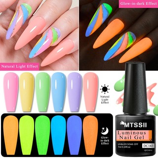 MTSSII Neon Luminous Nail Gel Glow in the Dark Gel Ba Lan Huỳnh Quang Bán Vĩnh Viễn Varnish Ngâm Tắt Móng Tay Gel