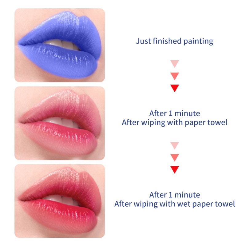 Son Môi Dưỡng Ẩm Không Thấm Nước Lâu Trôi Thay Đổi Màu Sắc Theo Nhiệt Độ