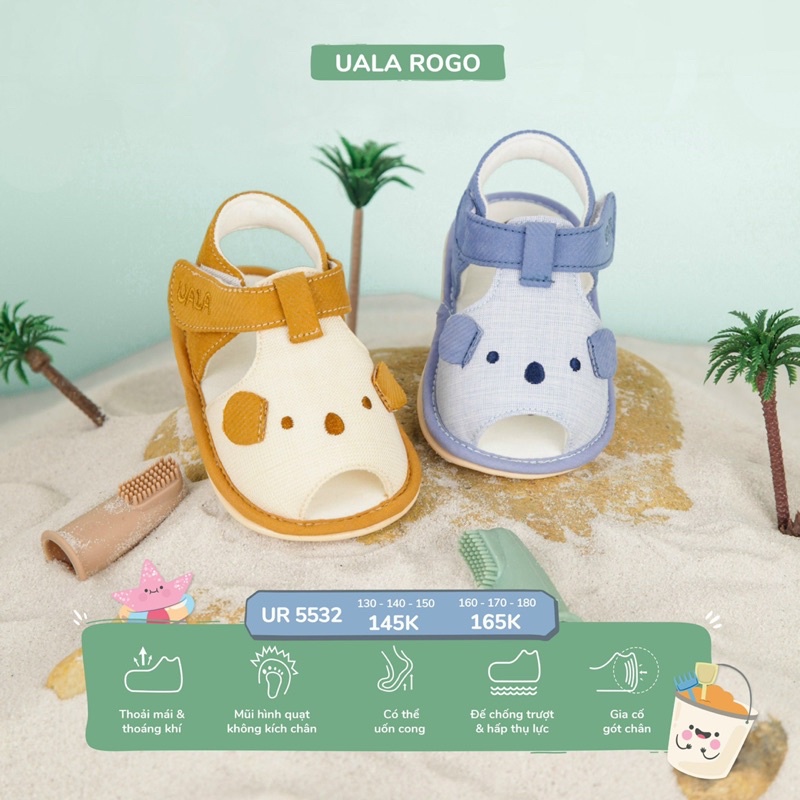 Sandal tập đi cho bé Ualarogo UR5531/UR5532/UR5535/UR5537