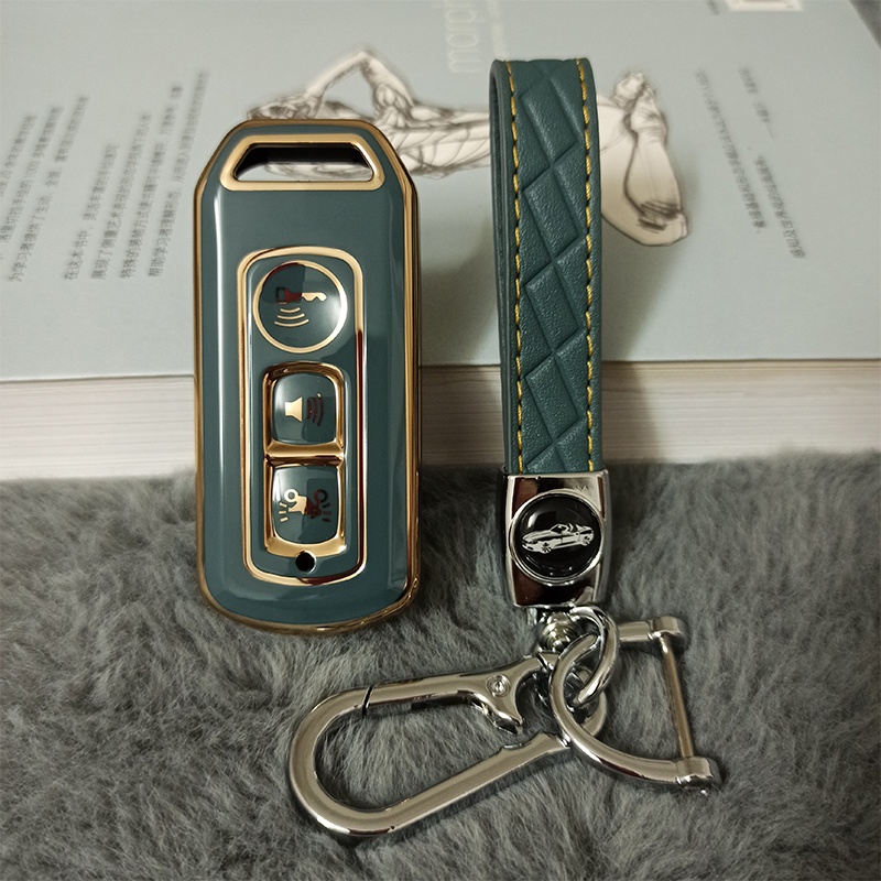 Vỏ Bọc Chìa Khóa Điều Khiển Từ Xa 3 Nút Bằng Silicon TPU Mềm Cho Xe Máy Honda PCX-150 SH 125 ADV 150 PCX 150