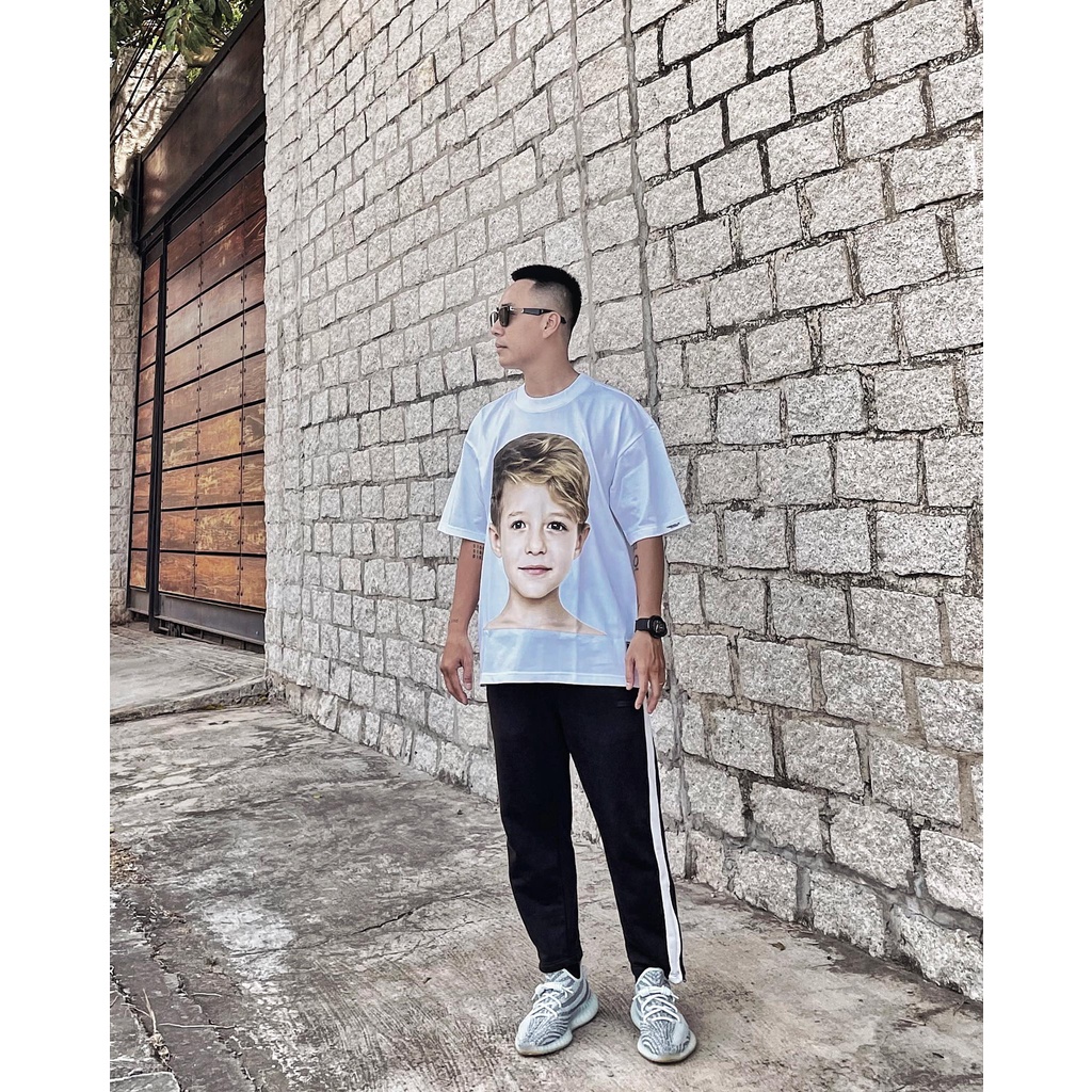 Áo thun unisex nam nữ local brand bé trai màu đen trắng TeeHolic - THS