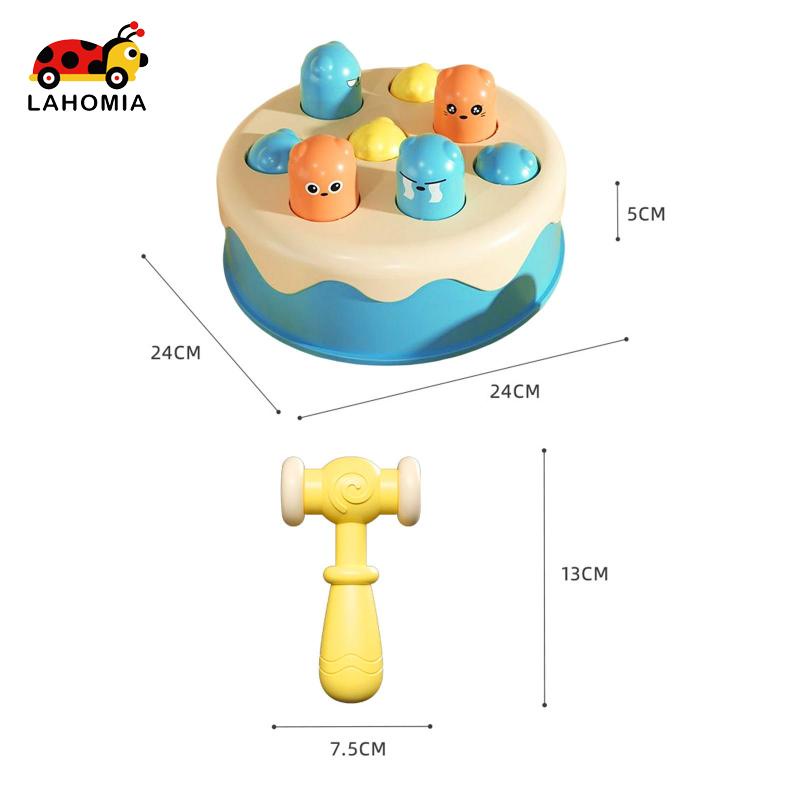 LAHOMIA Set đồ chơi đập chuột tương tác vui nhộn viền mịn đáng yêu dành cho bé trai và bé gái