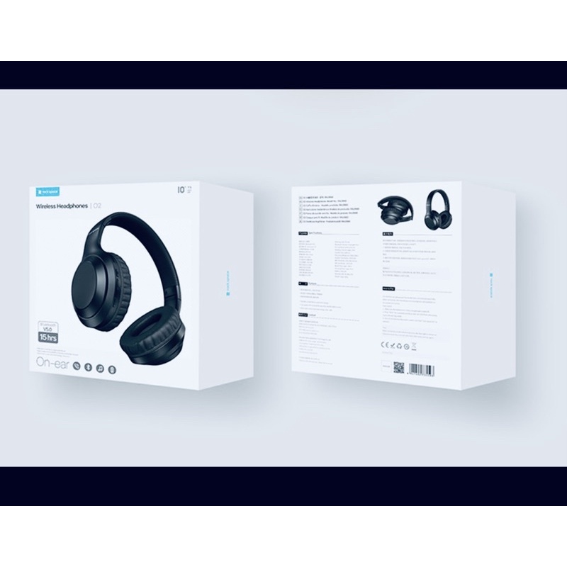 Tai nghe bluetooth choàng đầu Rock Space O2 màu đen