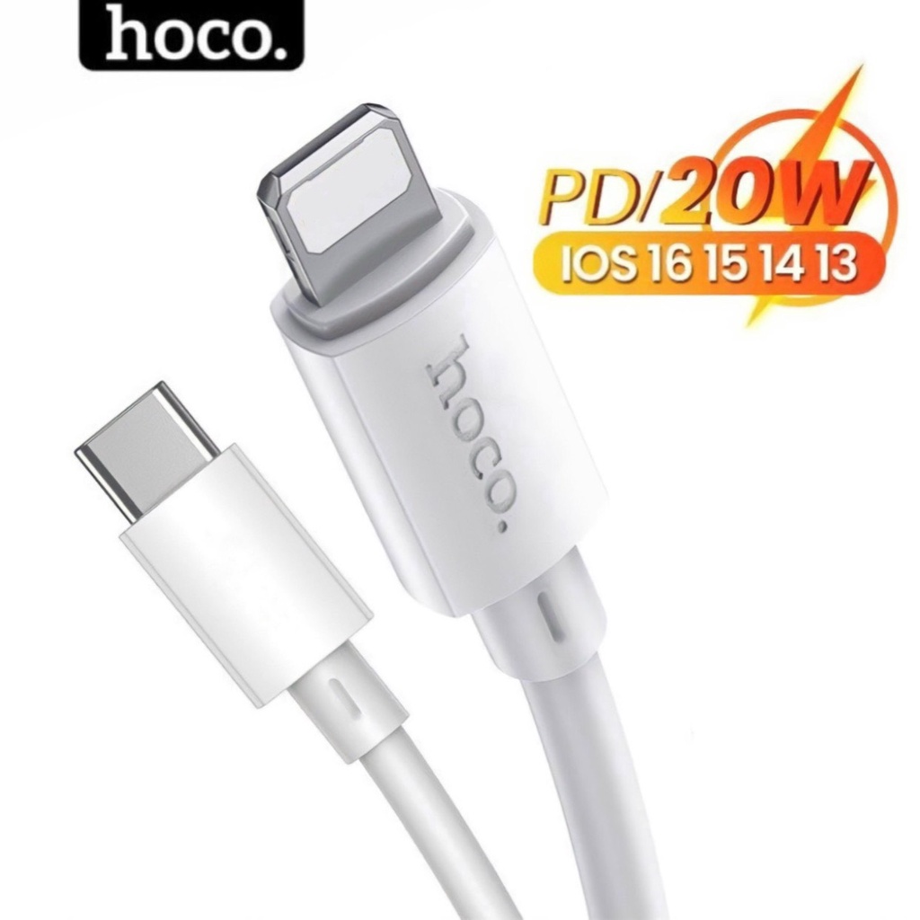 Dây sạc nhanh 20w chính hãng HOCO dài 1m 2m dùng cho 14 13 12 11 xmsax ...